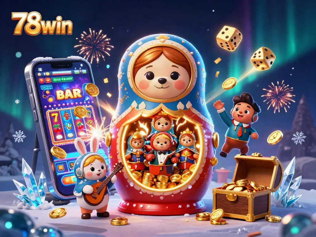 Engage with 78win fantasy world featuring vibrant casino elements and cheerful characters.