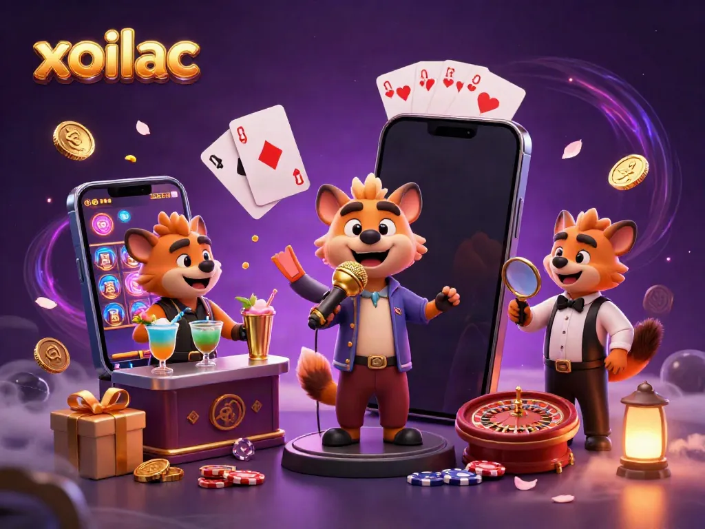 Experience the excitement of gambling with the vibrant xoilac casino scene featuring hyena comedians and slot games.