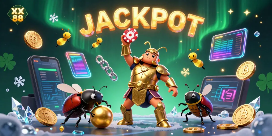 Experience the excitement of XX 88 with dynamic illustrations showcasing a vibrant, gambling-themed scene.