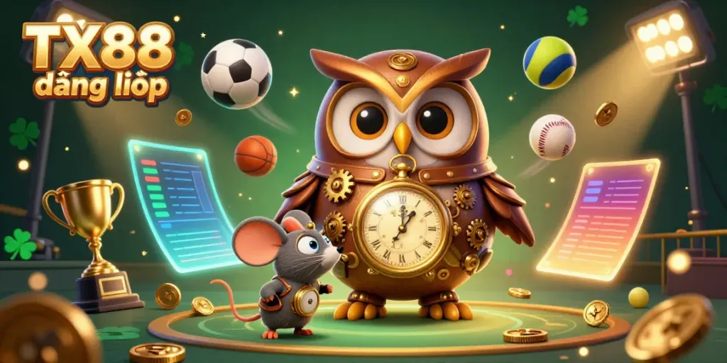 Experience TX88 đăng nhập with vibrant 3D casino elements and dynamic sports symbols for immersive gameplay.