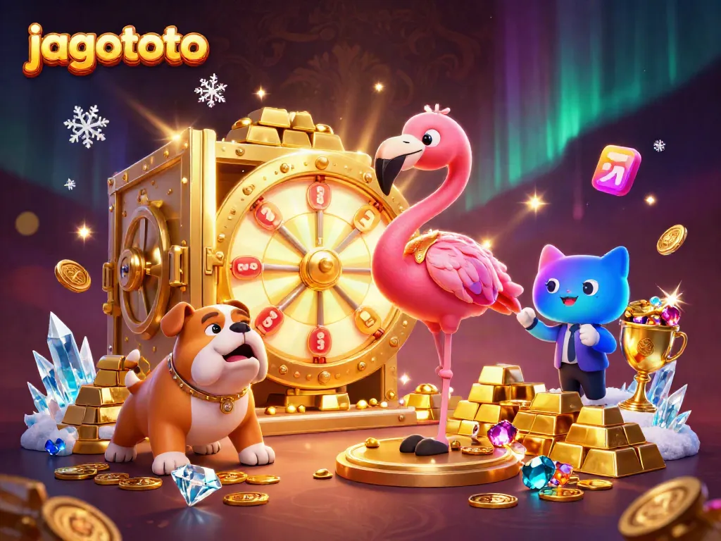 Menangkan permainan di jagototo dengan karakter terbuka hadiah emas dan berlian yang bersinar