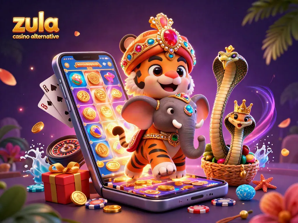 Win at Zula casino alternative with vibrant games and fun 3D characters in action.