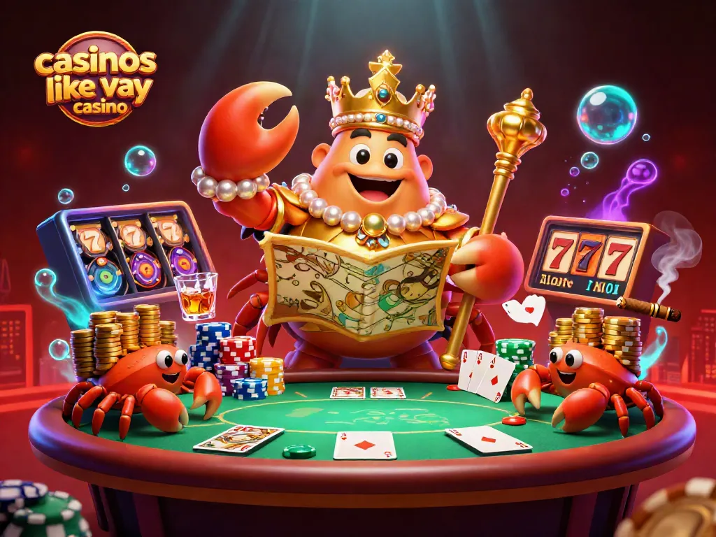 Discover exciting games at casinos like yay casino with a vibrant poker scene featuring colorful chips and lively characters.