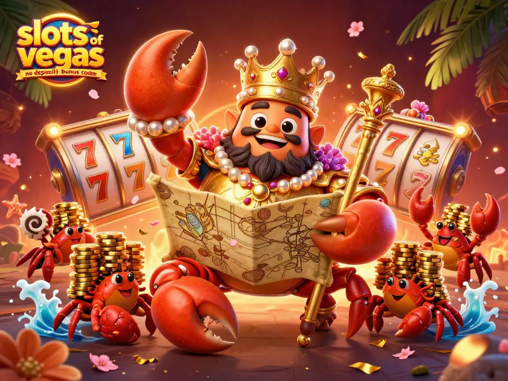Spin and win with slots of vegas no deposit bonus codes in a vibrant casino-themed illustration.