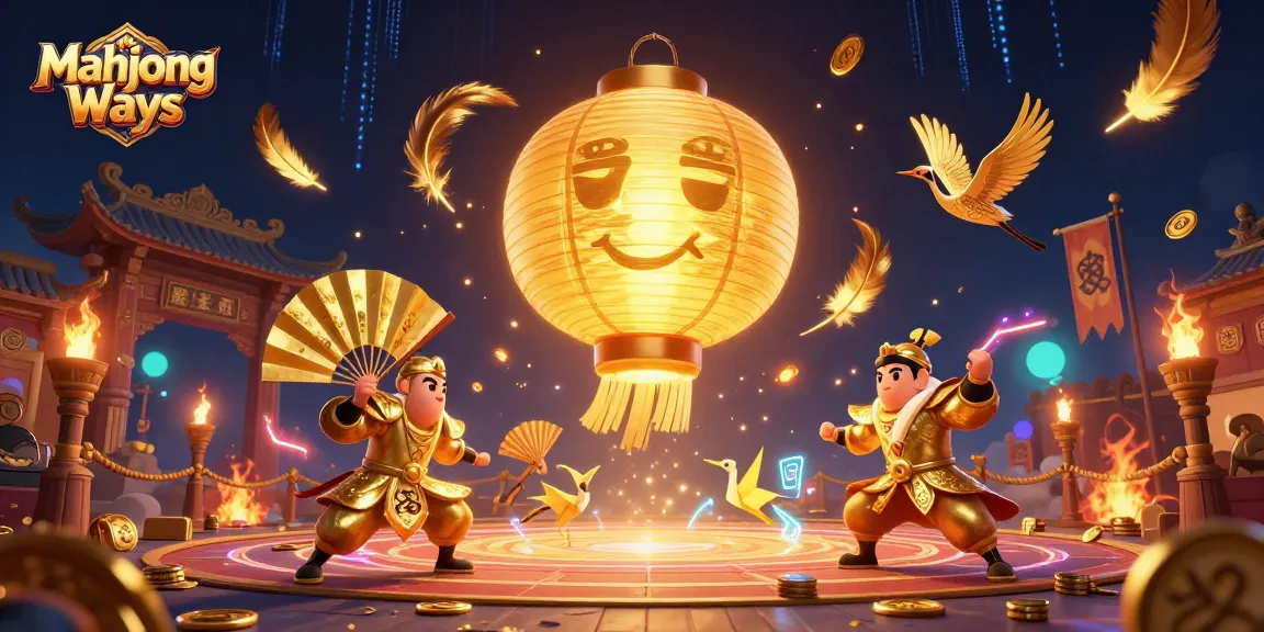 Experience Mahjong Ways with a sparkling junket scene filled with vibrant decorations and thematic symbols.