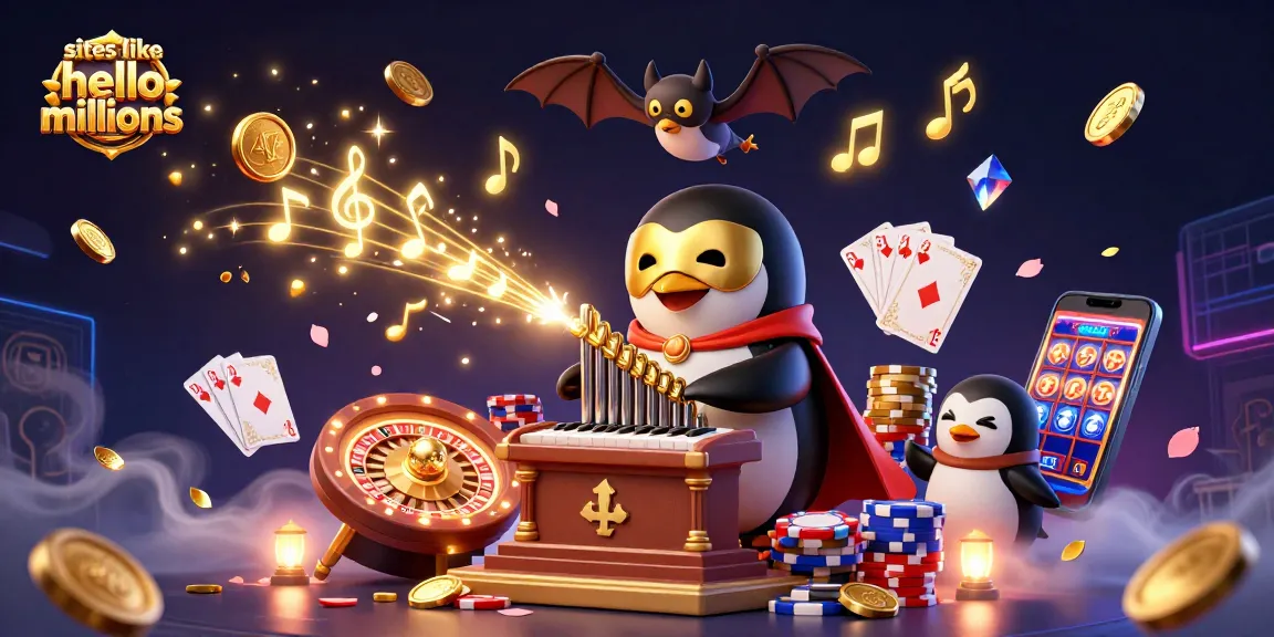 Play and win with sites like Hello Millions in this vibrant casino scene of fantasy.