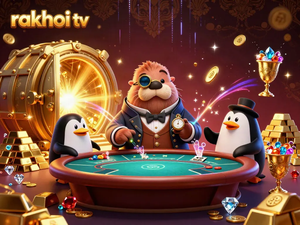 Experience excitement with rakhoi tv's vibrant casino scene featuring a poker game rich in detail.
