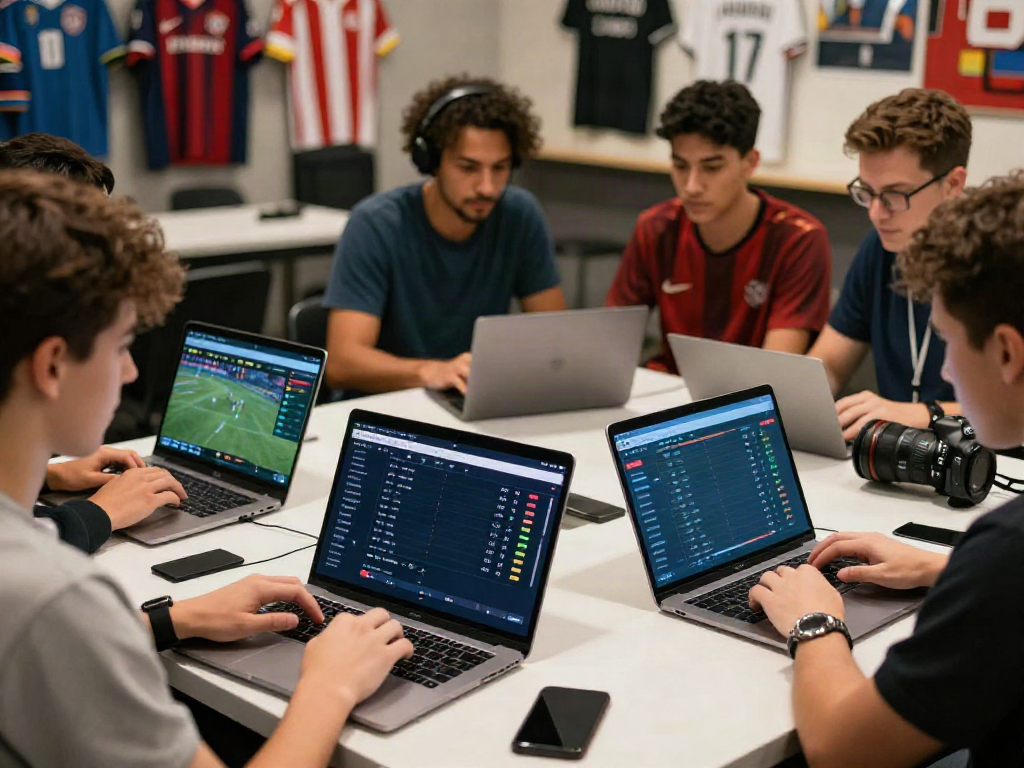 Engaged bettors on WWBOLA analyzing live sports odds and statistics.