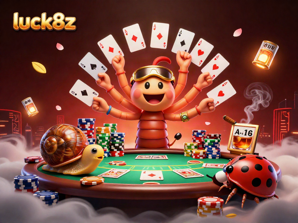 Experience thrill at luck8z casino with a colorful gaming scene showcasing excitement and strategy.