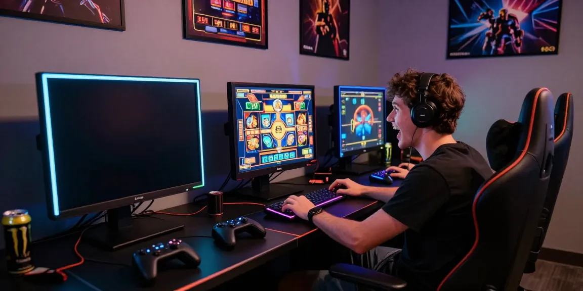 Ruang permainan dinamis dengan rajalangit77 sebagai pusat perhatian, gamer beraksi dengan slot online.