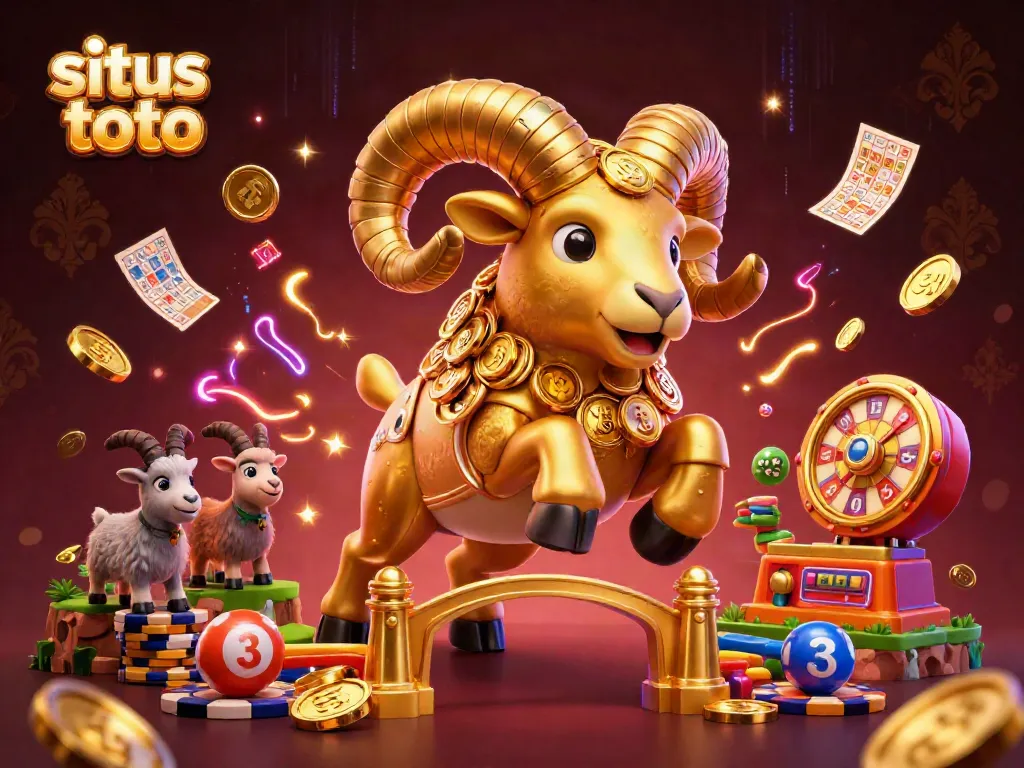 Experience situs toto thrills with vibrant 3D lottery and bingo gaming elements in dynamic action.